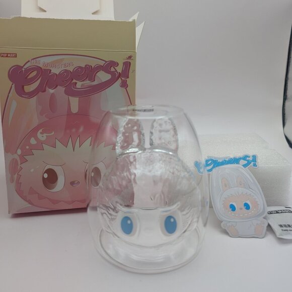 Labubu the Monsters Cheers! Double Walled Glass Cup - Innocence - Picture 1 of 4